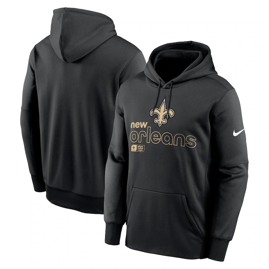 Men New Orleans Saints black style #4 NFL 2024 hoodie